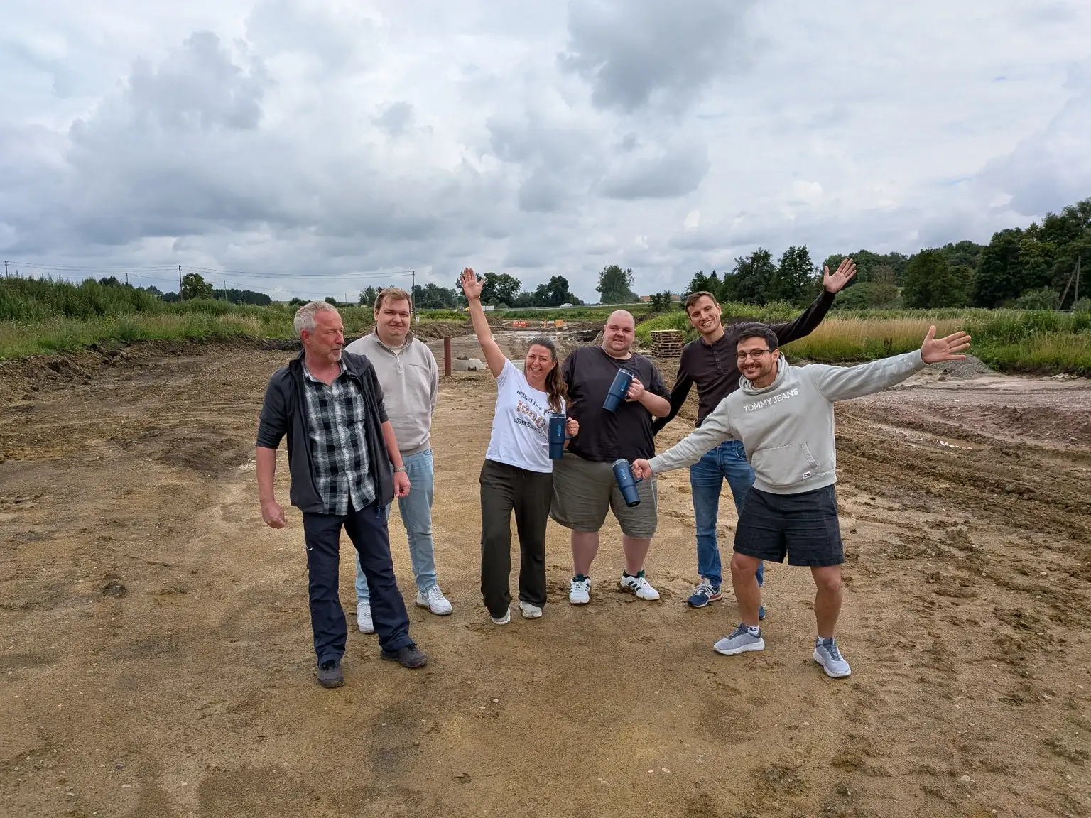 BBSoft® Team beim Baustellenbesuch